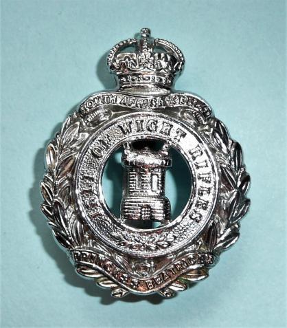 Chromed 8th (Territorial) Hampshire Regiment Cap Badge, Kings Crown