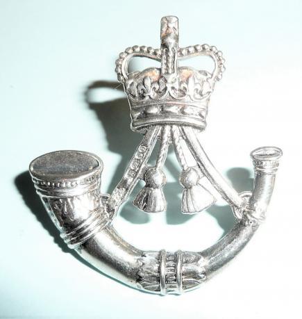 The Rifles Hallmarked Silver Officers Cap Badge - 2007 hallmark