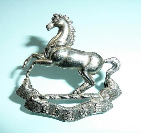 7th (Territorial ) Battalion The Kings Liverpool Regiment Silver Plated Collar Badge - Gaunt