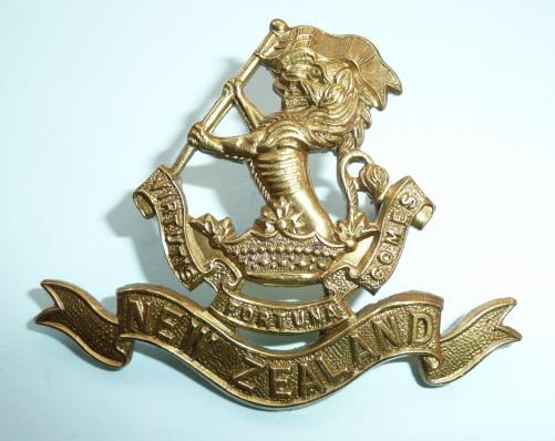 New Zealand 5th (Wellington Rifles) All Ranks Brass Cap Badge - Mayer & Kane Wellington