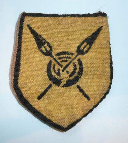 WW2 82nd West African Division Printed Cloth Formation Sign