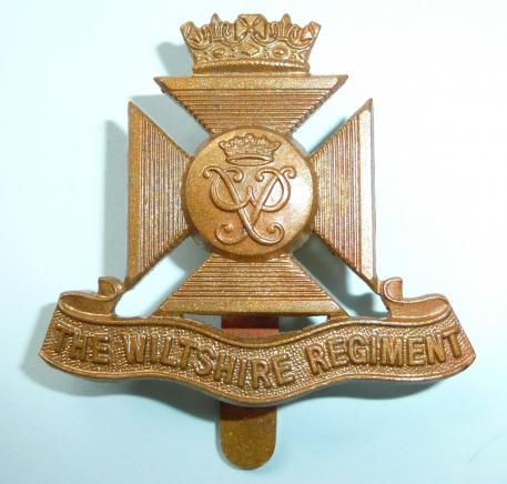 Wiltshire Regiment (Duke of Edinburghs) Brass Cap Badge - Prince Philip Cypher - Gaunt