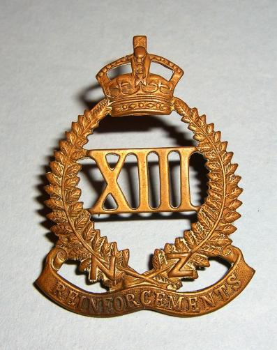 WW1 New Zealand Expeditionary Force - 13th Reinforcements Cap Badge
