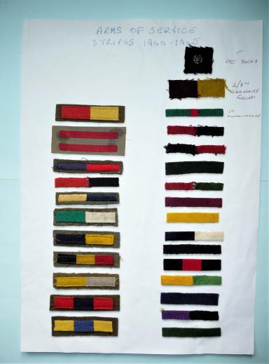 WW2 Collection of Arm Of Service / Regimental Flash Cloth Insignia