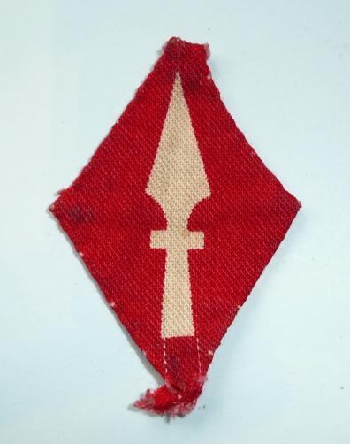 WW2 1st Corps Printed Cloth Formation Sign