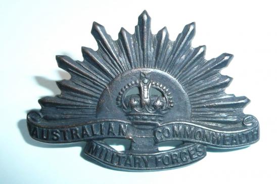 Australian Commonwealth Military Forces Bronze Collar Dog Badge WW1/ WW2