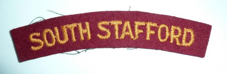 South Staffordshire Regiment (Territorial Battalions) Shoulder Title