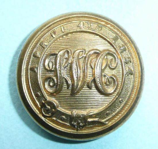 Chinese Treaty Ports - Shanghai Volunteer Corps Officers Large Pattern Gilt Button