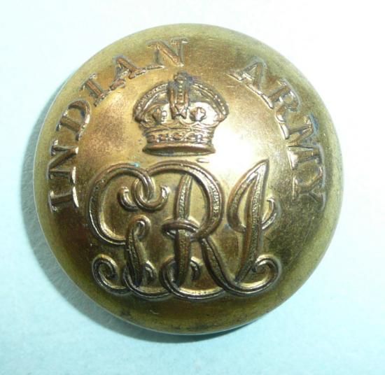 Indian Army Staff Officers Large Pattern Gilt Button