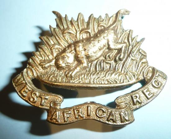 West African Regiment Other Ranks Cast Brass Cap Badge