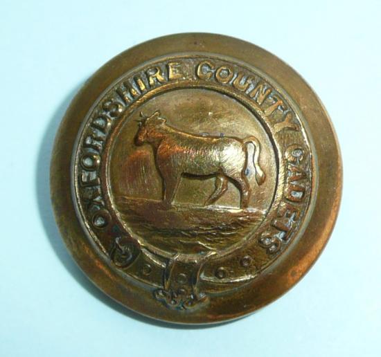 Oxfordshire County Cadets Large Pattern Brass Button