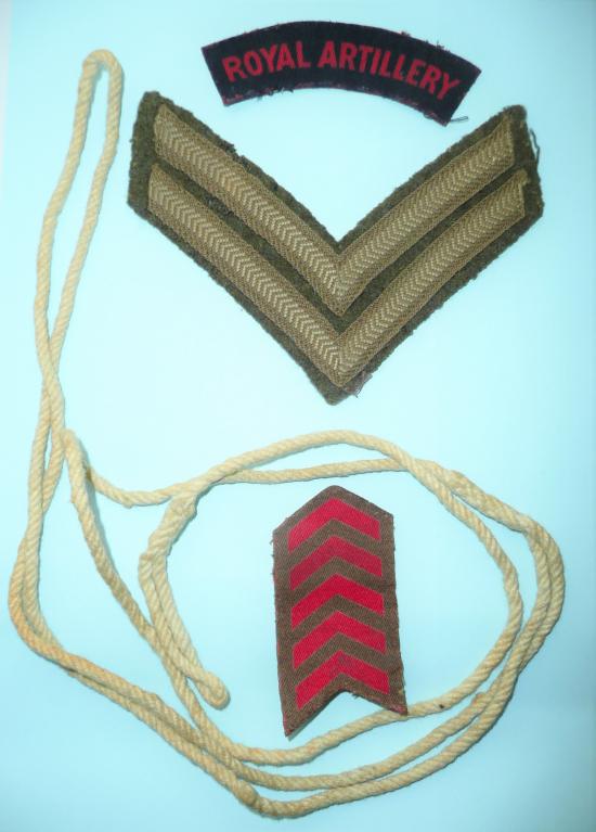 WW2 Royal Artillery Veterans Cloth Insignia as worn on Battledress