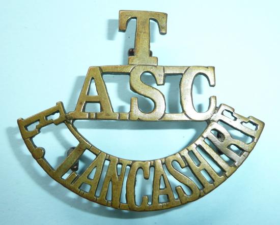 T / ASC / E Lancashire One Piece Brass Shoulder Title