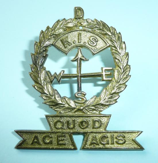 East Africa WW2 Special Forces Kenya Independent Squadron (KIS) Gilt Cast Cap Badge