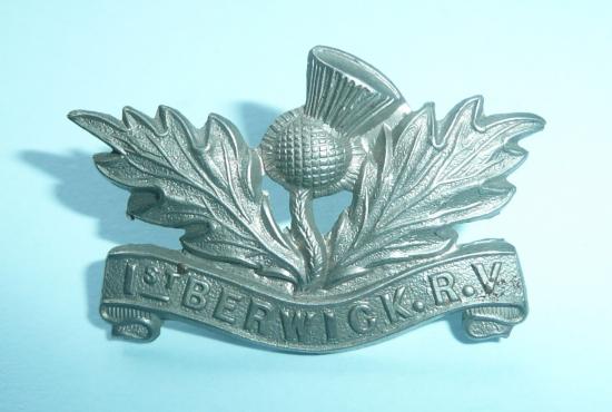 1st Berwickshire (Scotland) Rifle Volunteer Corps Collar Badge (Royal Scots pattern)