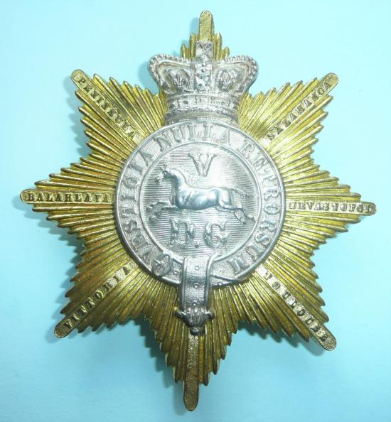 5th Dragoon Guards Officers Bi Metal Pouch Badge