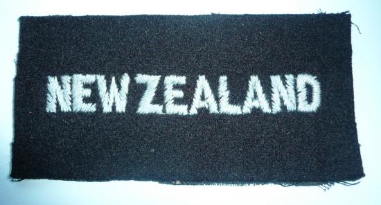 WW2 RAF New Zealand Other Ranks Woven Nationality Title