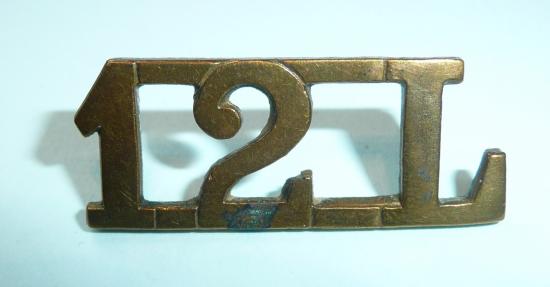 12th Lancers Brass Shoulder Title