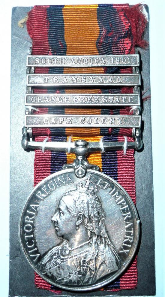 Boer War 4 Clasp QSA to Welsh Battalion Imperial Yeomanry - Collings