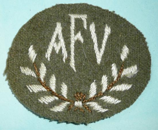 AFV Armoured Fighting Vehicles Embroidered British Army Proficiency Arm Badge