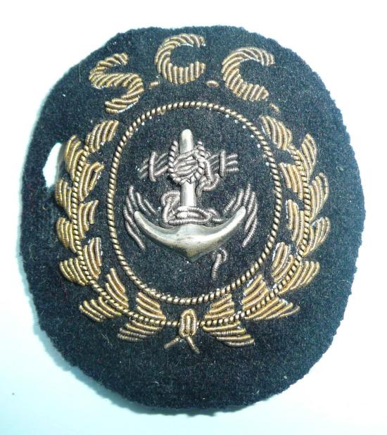 Early Sea Cadet Corps (SCC) Bullion and Metal Cap Badge