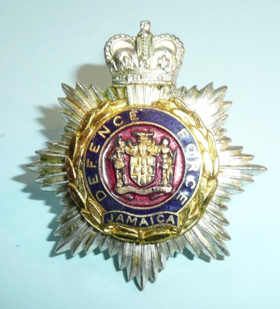 West Indies - Jamaica Defence Force Cap Badge, QEII Crown