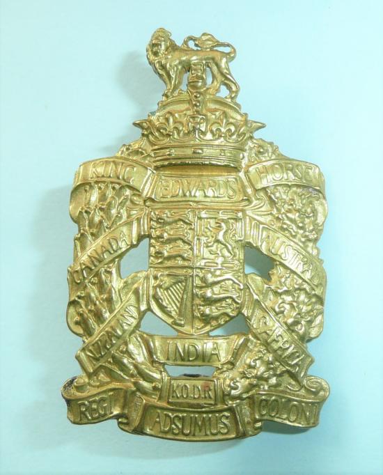 King Edwards Horse Yeomanry ( The Kings Overseas Dominions Regiment ) Early Saxon Crown Cap Badge