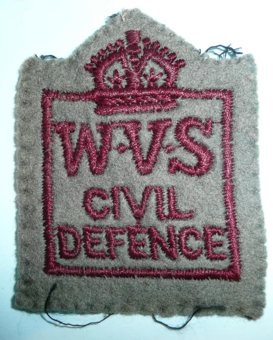 WW2 Home Front - WVS Embroidered Uniform Badge