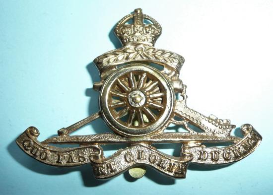 Royal Artillery Territorial Other Ranks Cap Badge, 14 Laurel Leaves