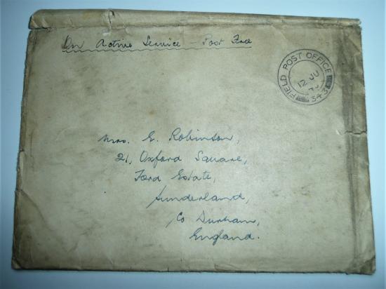 Personal Letter from an Officer of 1st Airborne, Operation Doomsday, Norway May - August 1945