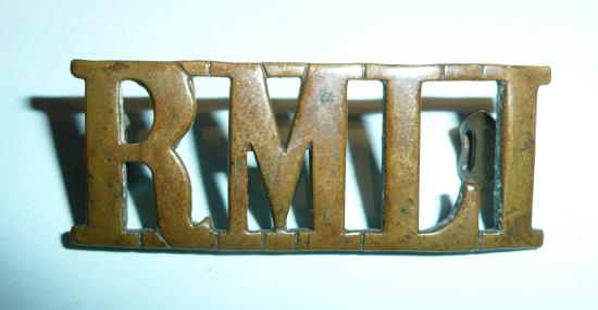 WW1 RMLI ( Royal Marine Light Infantry ) Brass Shoulder Title