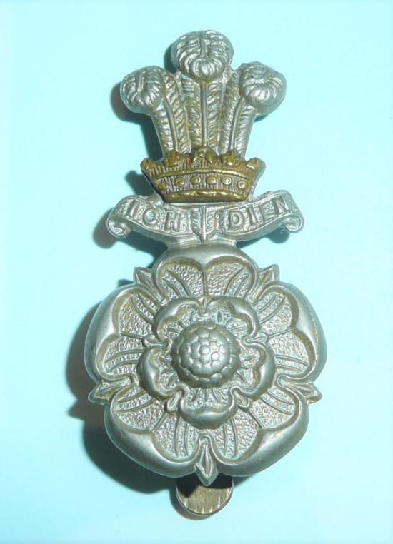 Yorkshire Hussars ( Alexandra, Princess of Wales 's Own ) Bi-Metal Cap Badge
