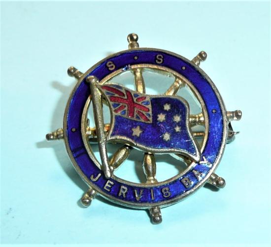 SS Jervis Bay Commonwealth Line ships wheel badge Sunk November 1940 - Victoria Cross Action