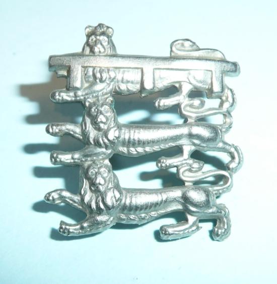 1st Leicestershire Volunteer Battalion Other Ranks Field Service White Metal Cap Badge