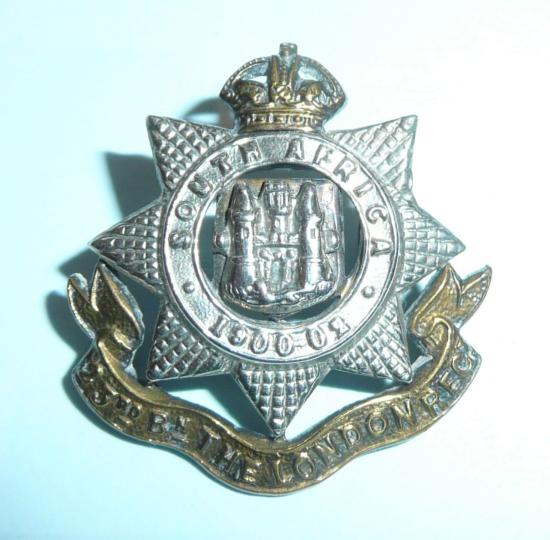 23rd Battalion The London Regiment Bi Metal Collar Badge, Kings Crown