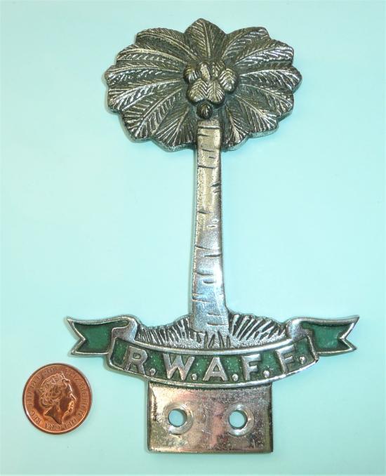 RWAFF (Royal West African Frontier Force) Car / Jeep / Vehicle Mascot Badge