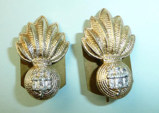 The Gibraltar Regiment Staybrite Anodised AA Matched Pair of  Collar Badges