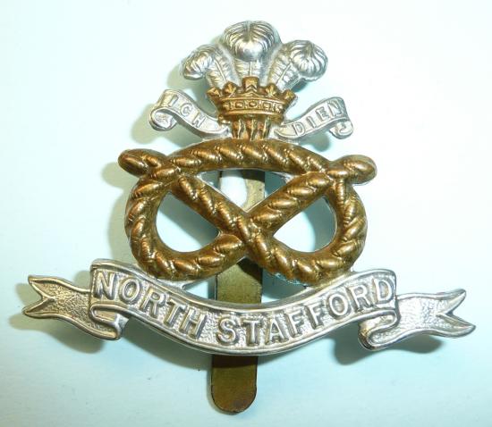 North Staffordshire Regiment Bi-Metal Cap Badge