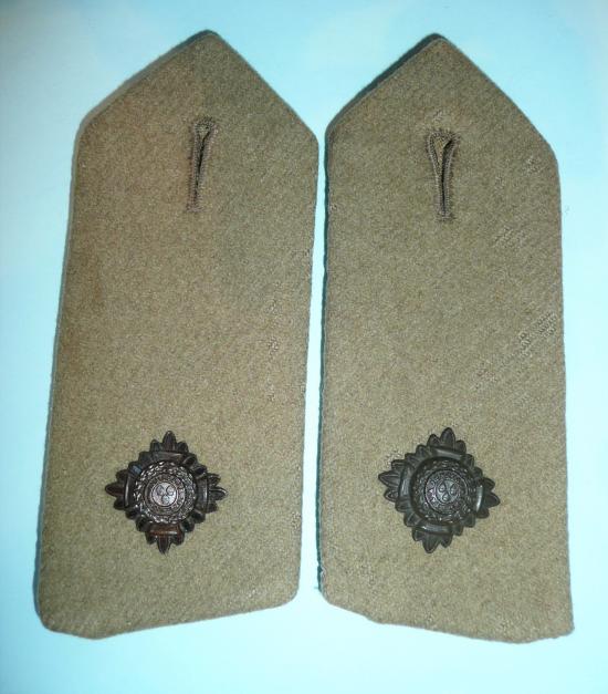 Matched Pair of Fine Quality 2nd Lieutenant Officers Service Dress Epaulettes