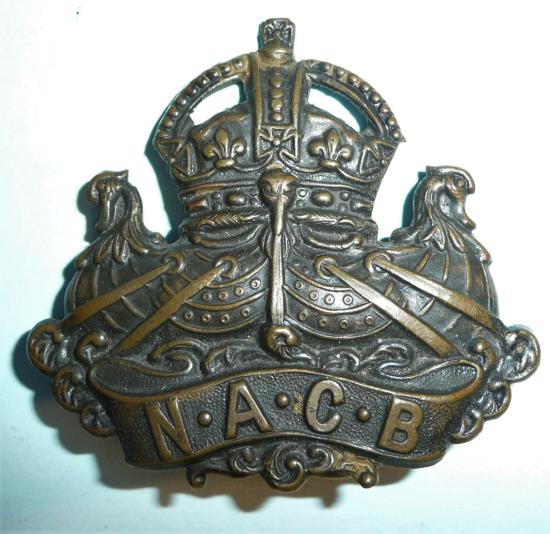 WW1  Navy & Army Canteen Board ( NACB ) Kings Crown Cap Badge
