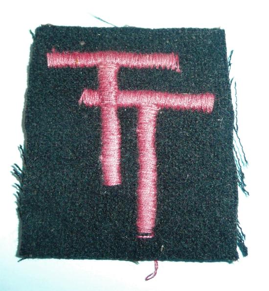 50th ( Northumbrian ) Division ( Tyne & Tees ( TT )) Embroidered Cloth Formation Sign