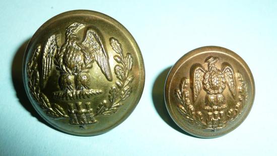 The Essex Regiment Officers Large and Medium Pattern Gilt Brass Buttons