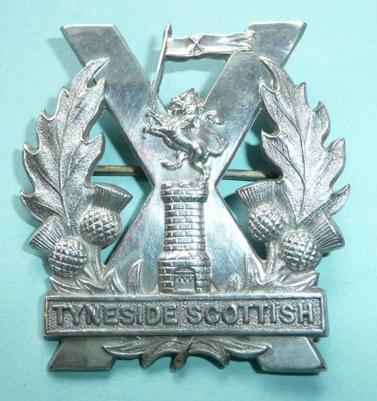 Tyneside Scottish Officers Sterling Silver Glengarry Badge