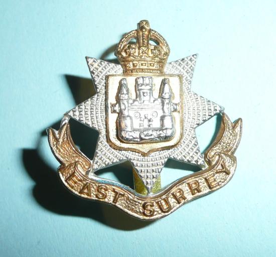 Small Pattern East Surrey Regiment Beret Badge, circa 1950-53