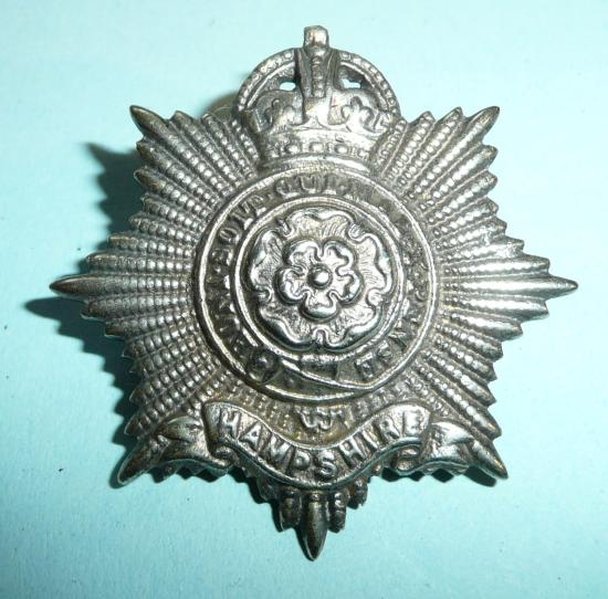 Hampshire Regiment Officers Theatre Made Cast Cap Badge