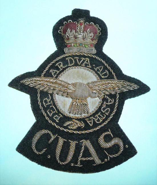 RAF Reserves - Cambridge University Air Squadron (CUAS) Bullion Blazer Badge