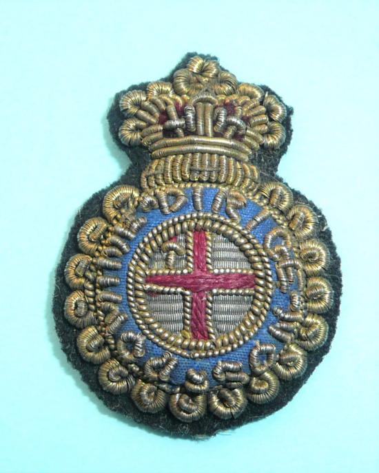Royal Fusiliers Officers Part Collar Badge City of London Bullion Collar Badge