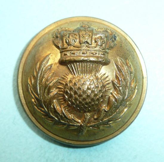 The Royal Scots Fusiliers QVC Victorian Officers Large Gilt Button ( 21st Foot)