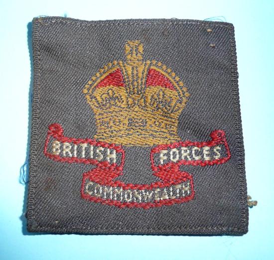 British Commonwealth Occupation Force (BCOF) Silk Embroidered Formation Sign - Japanese Occupation