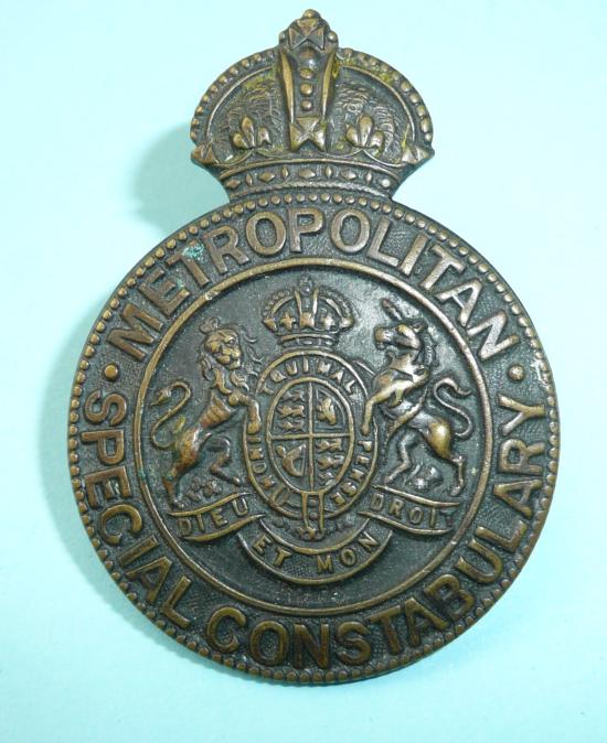 WW1 Metropolitan Police Special Constabulary Constable Cap Badge